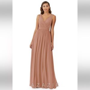 Azazie Kora Dress in Champagne Rose Size A4